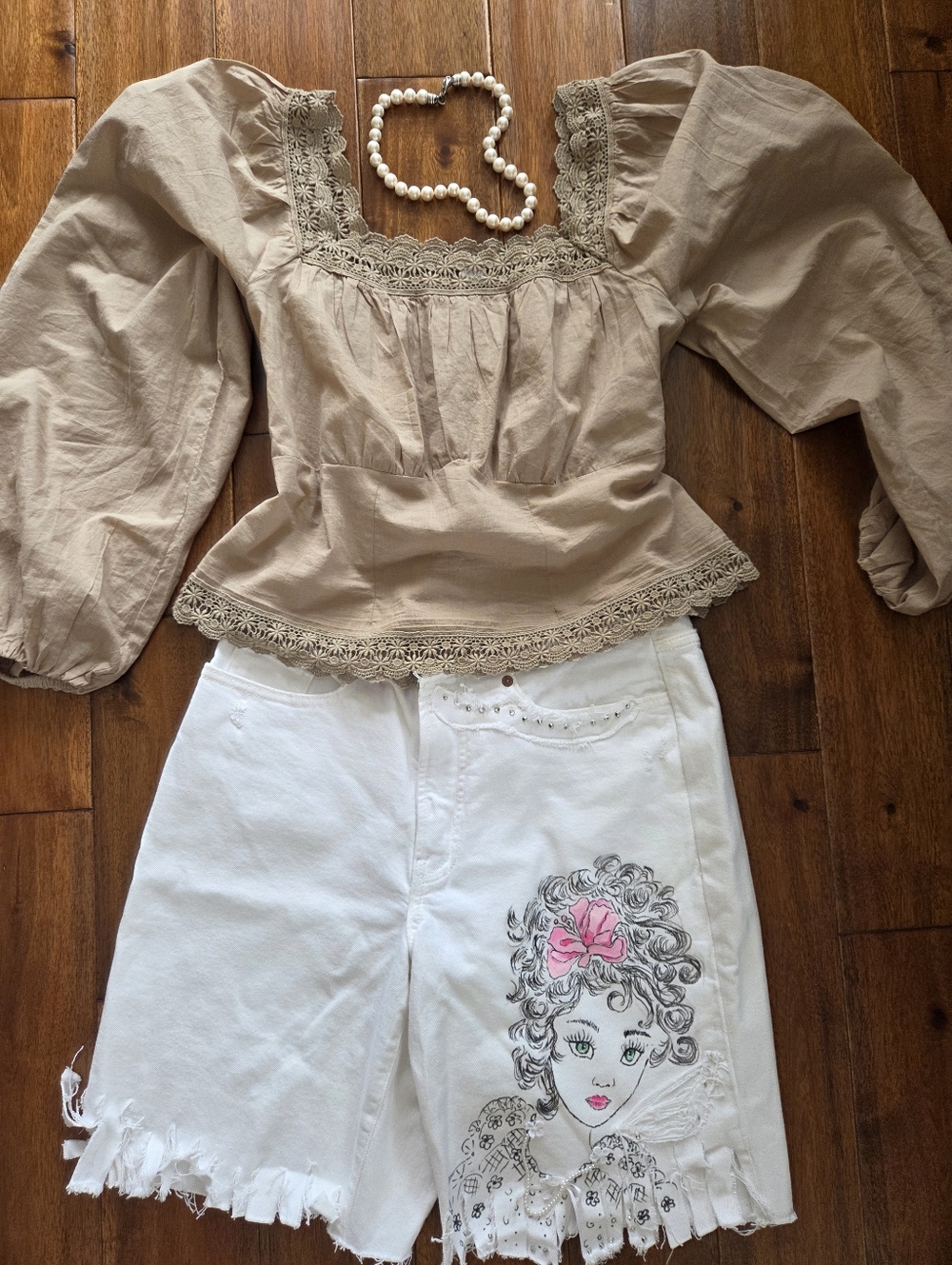 Hand Painted Jeans Sz 10